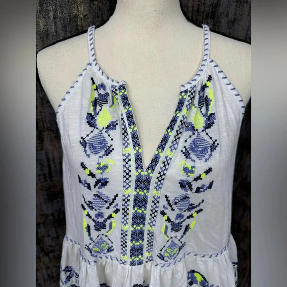 Anthropologie Maeve Neela Embroidered Babydoll Top - Picture 5 of 9